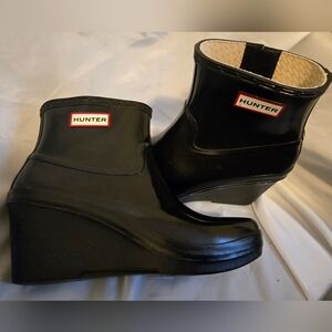 Hunter Black Rain & Snow Boots Womens